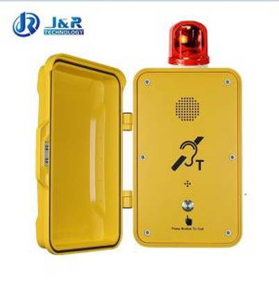 Industrijski prostoročni telefon za klic v sili s svetilnikom JR102-SC-L